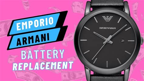 armani watch battery replacement.